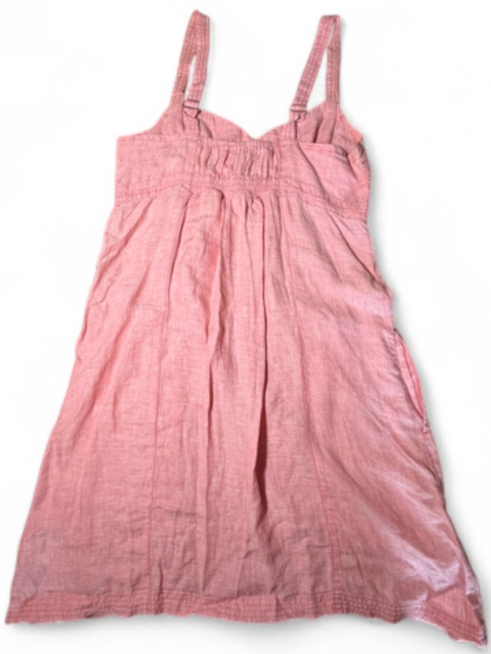 Horny Toad Pink Linen Sleeveless Dress Small Beach Vacation Boho - Picture 3 of 6